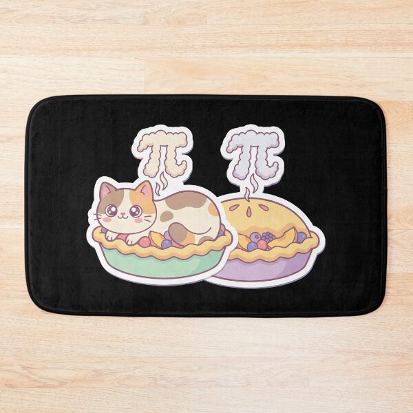 Item preview, Kawaii Cat in Pi Pie - Math Teacher Gift Cute Food Pun designed and sold by Luminari Creations.