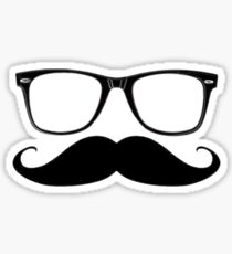 Glasses & Moustache Sticker