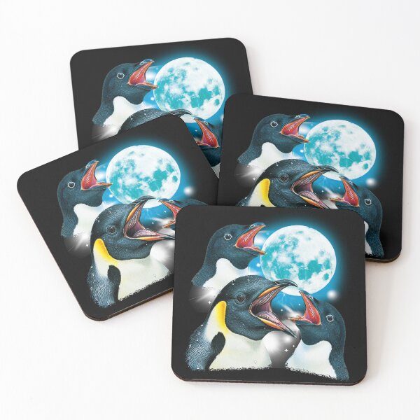 Item preview, Penguin Howling At The Moon. designed and sold by EunsooLee.