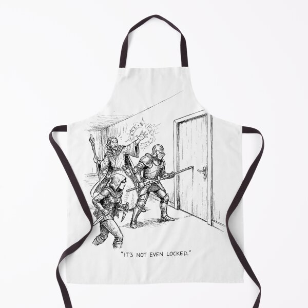 Item preview, The Unlocked Dungeon Door - Funny DnD Meme designed and sold by bapupa.