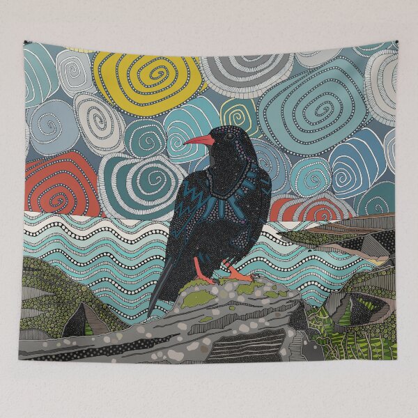 Item preview, Cornwall chough designed and sold by scrummy.