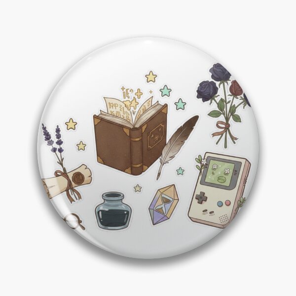 Item preview, Dark Academia Wizard Gamer Sticker Pack - Vintage Magic Book & Retro Tech Aesthetic designed and sold by Ishqkidua.