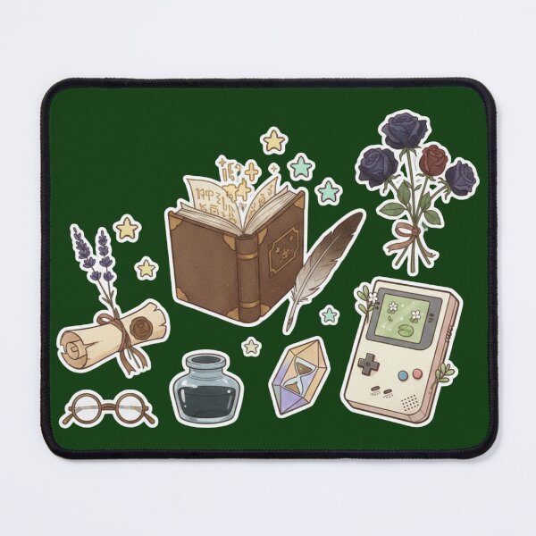 Item preview, Dark Academia Wizard Gamer Sticker Pack - Vintage Magic Book & Retro Tech Aesthetic designed and sold by Ishqkidua.