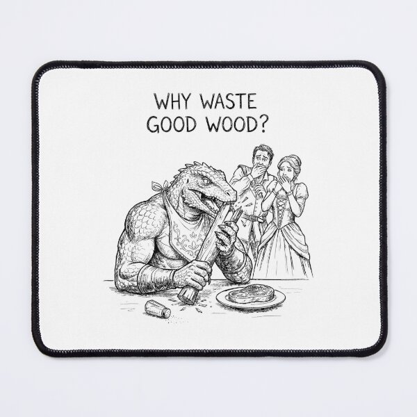 Item preview, Lizardfolk Fine Dining - Funny DnD RPG Meme designed and sold by bapupa.