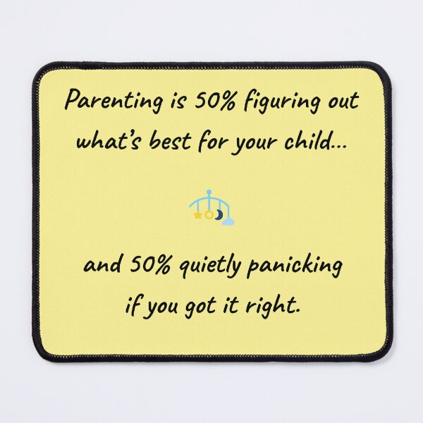 Item preview, Funny Parenting Quote – 50% Figuring It Out 50% Quietly Panicking – Mum Life Humor designed and sold by MadeInNapTime.
