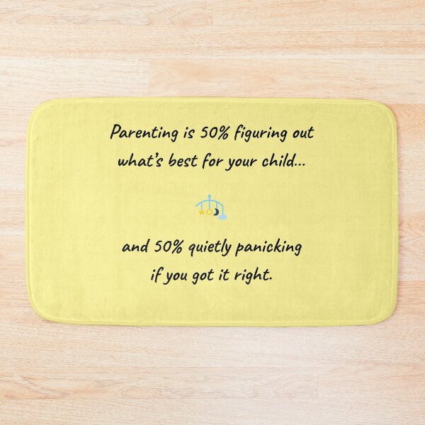 Item preview, Funny Parenting Quote – 50% Figuring It Out 50% Quietly Panicking – Mum Life Humor designed and sold by MadeInNapTime.
