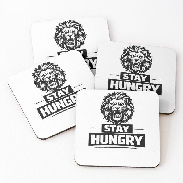 Item preview, Stay Hungry – Fierce Lion Motivational Gym Design designed and sold by RelateAndTee.