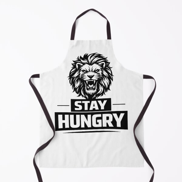 Item preview, Stay Hungry – Fierce Lion Motivational Gym Design designed and sold by RelateAndTee.