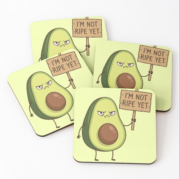 Item preview, Not Ripe Yet Grumpy Avocado designed and sold by MOONE FLOWER.