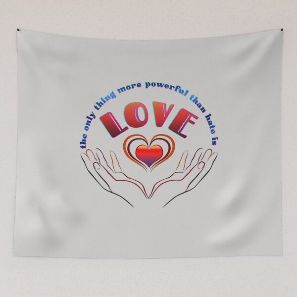 Item preview, The Only Thing More Powerful Than Hate Is Love designed and sold by Ninon 888.