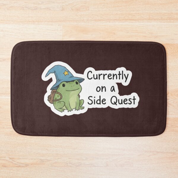 Item preview, Wizard Frog Side Quest Sticker - Cute Hand Drawn Cottagecore Toad designed and sold by Ishqkidua.