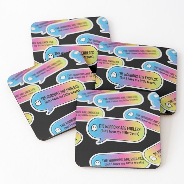 Item preview, Ironic Slang Speech Bubble - The Horrors Are Endless (But I Have My Little Treats) designed and sold by Ishqkidua.