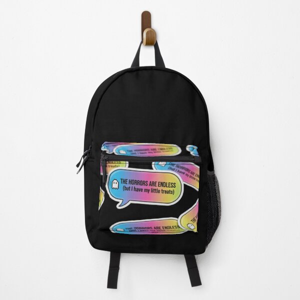 Item preview, Ironic Slang Speech Bubble - The Horrors Are Endless (But I Have My Little Treats) designed and sold by Ishqkidua.