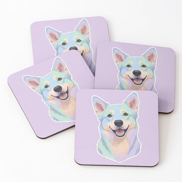 Item preview, Pastel Smiling Dog Portrait Cute Pet designed and sold by 0606PM.