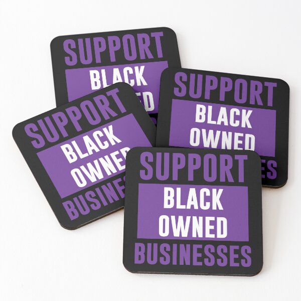 Item preview, SUPPORT BLACK OWNED BUSINESSES! (Purple) designed and sold by RoyalLuxuryApp.