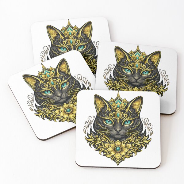 Item preview, Mystical Mandala Cat: Spiritual Zen Feline Art  designed and sold by GulfSignature.