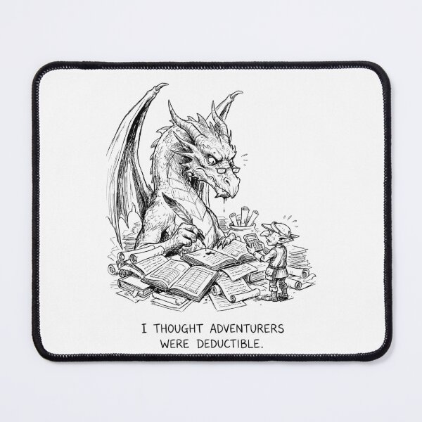 Item preview, The Dragon's Tax Audit - Funny DnD RPG Meme designed and sold by bapupa.