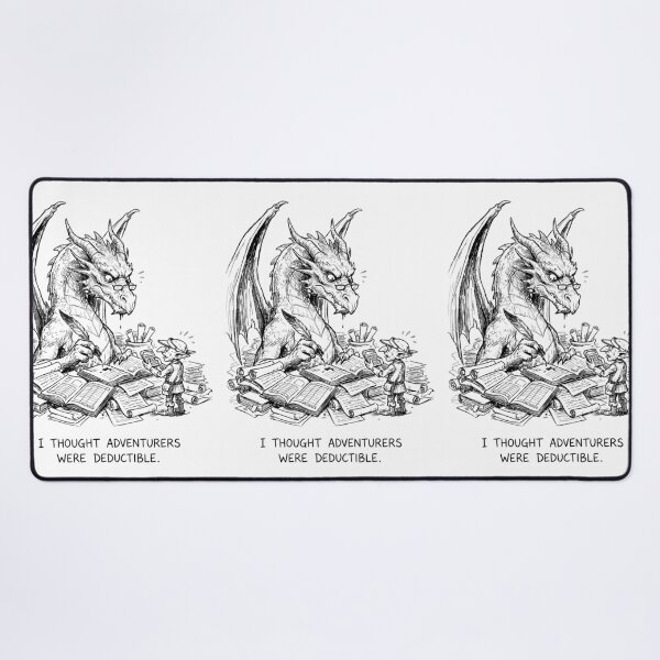 Item preview, The Dragon's Tax Audit - Funny DnD RPG Meme designed and sold by bapupa.