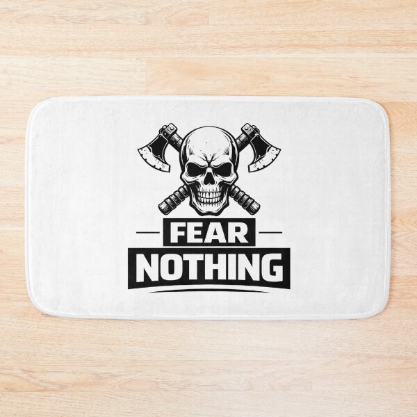 Item preview, Fear Nothing – Skull Warrior Bold Motivational Design designed and sold by RelateAndTee.