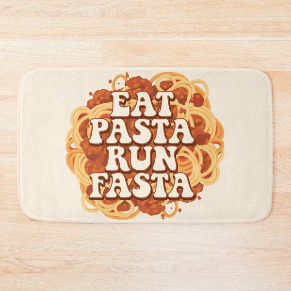 Item preview, Eat pasta run fasta – Funny Spaghetti Quote designed and sold by MamSelle.
