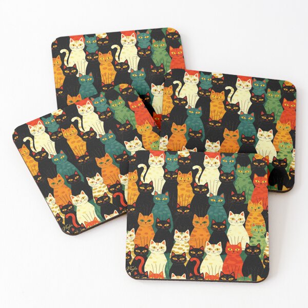 Item preview, A Clowder of Cats designed and sold by JacquiTaylorArt.
