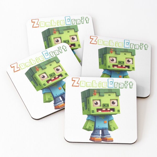 Item preview, ZombieCraft Minecraft Zombie - Cute Blocky Lego Style Art Print designed and sold by DesignArtist.ia.