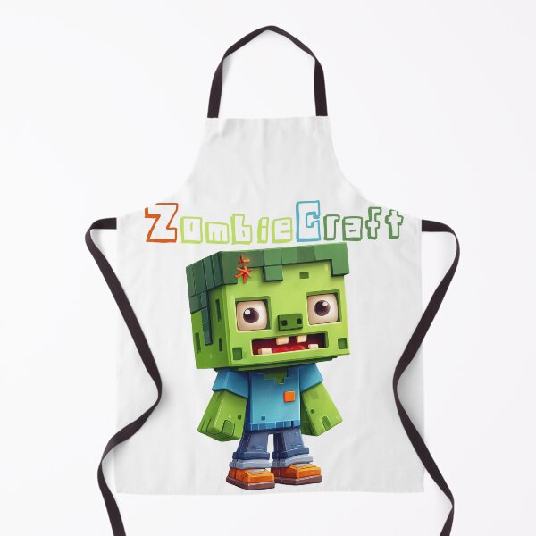 Item preview, ZombieCraft Minecraft Zombie - Cute Blocky Lego Style Art Print designed and sold by DesignArtist.ia.