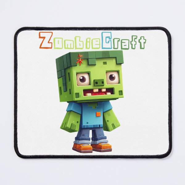 Item preview, ZombieCraft Minecraft Zombie - Cute Blocky Lego Style Art Print designed and sold by DesignArtist.ia.