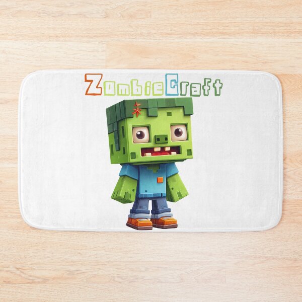 Item preview, ZombieCraft Minecraft Zombie - Cute Blocky Lego Style Art Print designed and sold by DesignArtist.ia.
