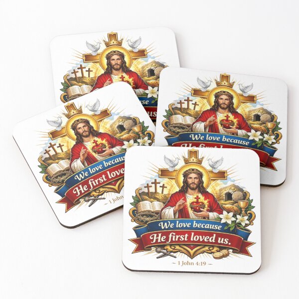 Item preview, WE LOVE BECAUSE HE FIRST LOVED US designed and sold by likbatonboot.