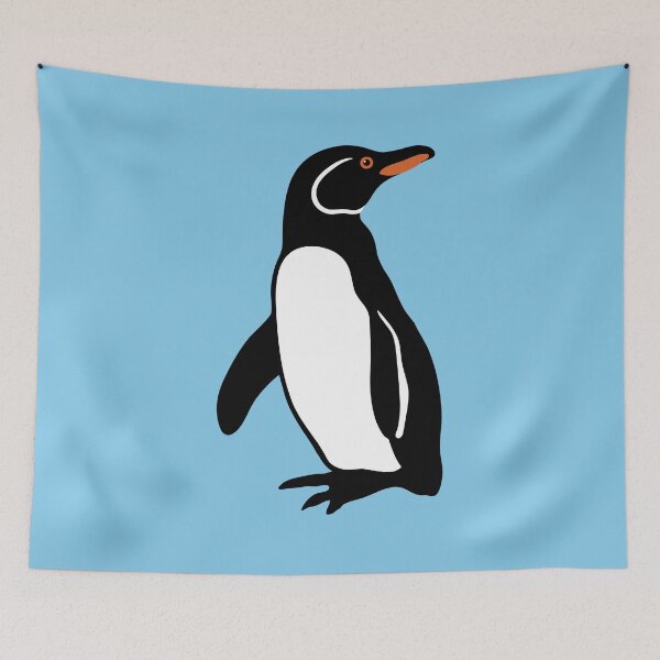 Item preview, Galápagos Penguin Minimalist Wildlife Illustration designed and sold by donwillisjrart.