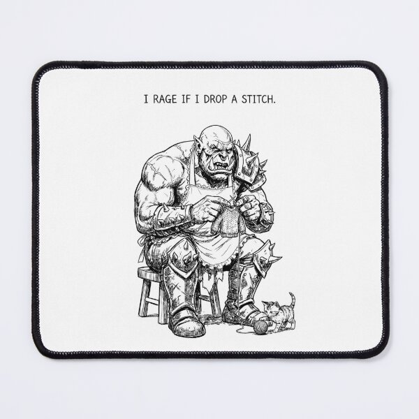 Item preview, The Orc's Delicate Hobby - Funny DnD RPG Meme designed and sold by bapupa.