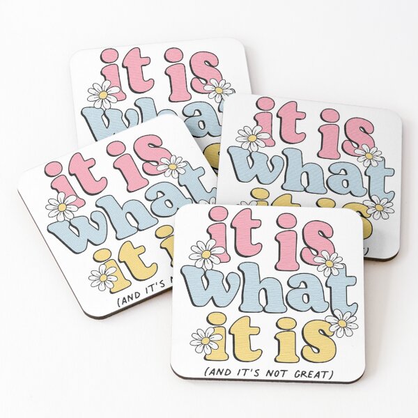 Item preview, It Is What It Is And It’s Not Great - Funny Quote Sticker designed and sold by JinxyArtistry.
