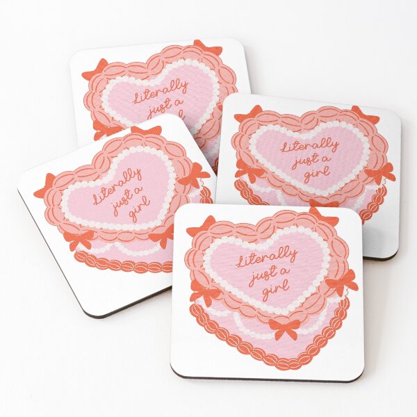 Item preview, Literally Just A Girl - Cute Coquette Cake Illustration designed and sold by JinxyArtistry.