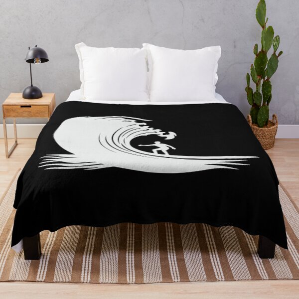 Item preview, Minimalist Surf Wave Silhouette – Ocean Motion Design designed and sold by BrushRushX.