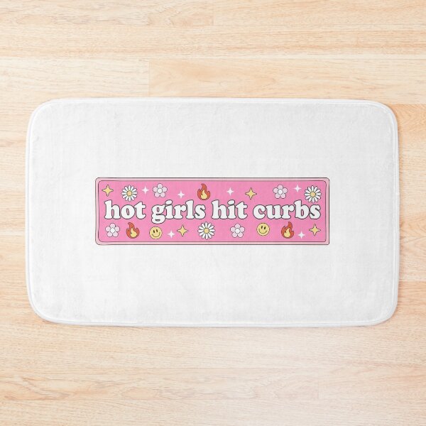 Item preview, Hot Girls Hit Curbs - Car Bumper Sticker Meme designed and sold by JinxyArtistry.