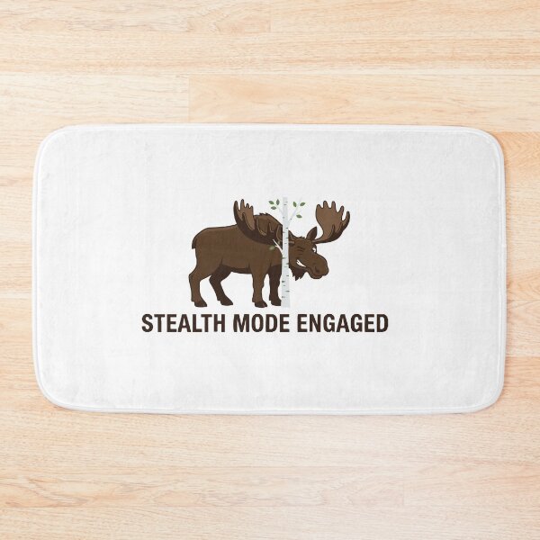 Item preview, Stealth Mode Engaged Funny Hiding Moose Meme designed and sold by Petzzz.