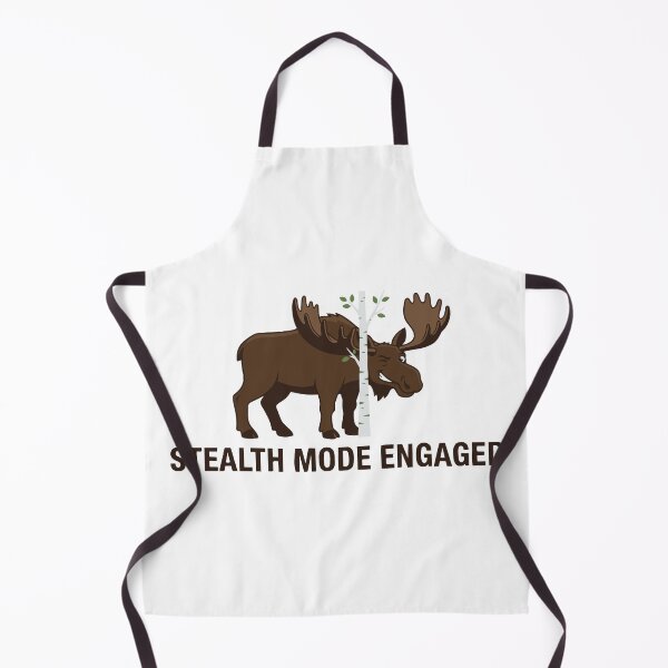 Item preview, Stealth Mode Engaged Funny Hiding Moose Meme designed and sold by Petzzz.