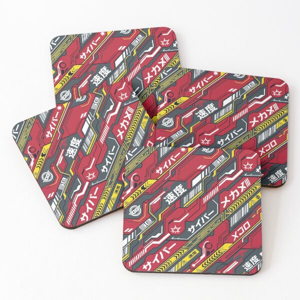 Item preview, Bloodsport - Red Cyberpunk Tech Racing Pattern designed and sold by KeremYurtseven.