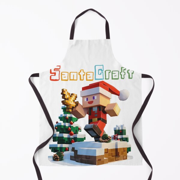 Item preview, SantaCraft Minecraft Santa - Cute Blocky Lego Christmas Art Print designed and sold by DesignArtist.ia.