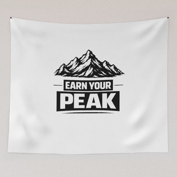 Item preview, Earn Your Peak – Mountain Climbing Motivational Design designed and sold by RelateAndTee.