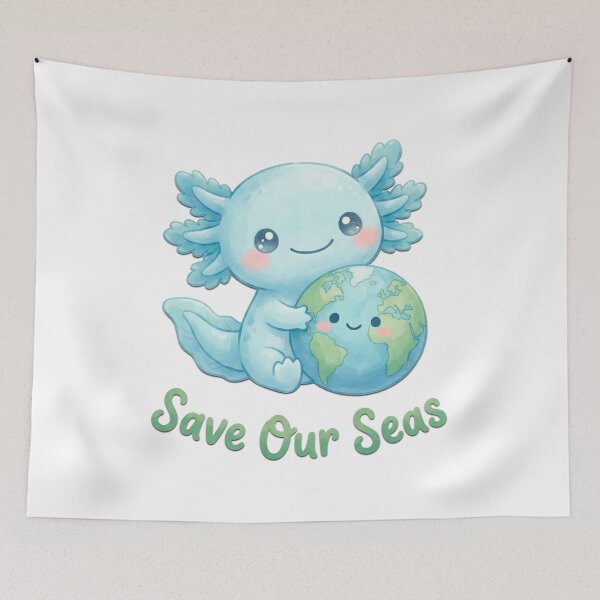 Item preview, Save Our Seas Axolotl designed and sold by Visual Dept..