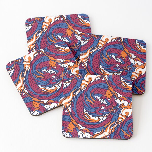 Item preview, Dragon King - Fierce Mythical Asian Dragon Pattern designed and sold by KeremYurtseven.
