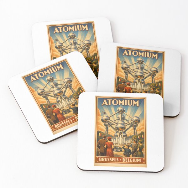 Item preview, Brussels 1930 – Atomium | Urban Retro Historical Dreams designed and sold by Earth Celebration Designs.