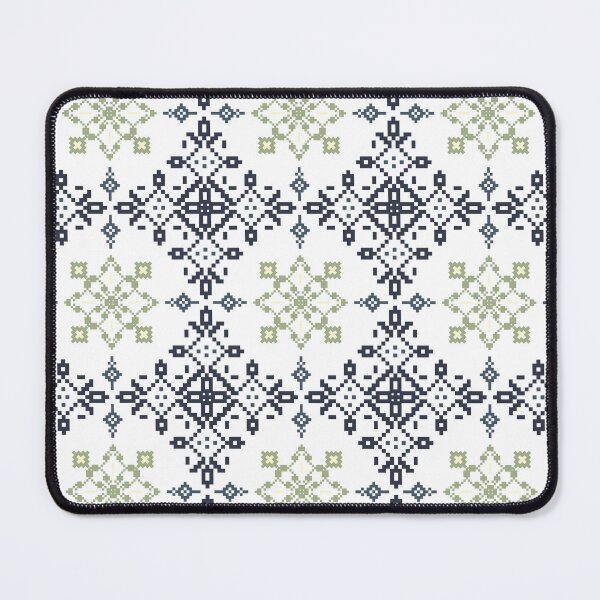 Item preview, Seamless Tribal Pixel Geometric Pattern in Blue, Green and Neutral Tones. designed and sold by kasune-shop.