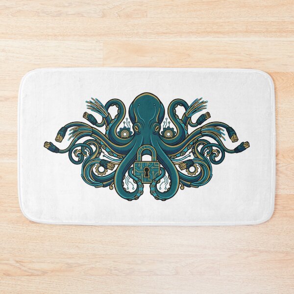 Item preview, Cybersecurity Kraken Digital Guardian - Neo Traditional Tech Art designed and sold by Mdozet.