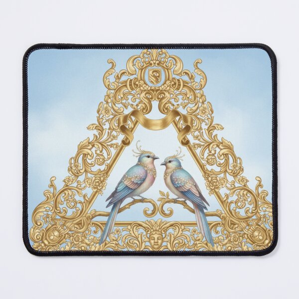 Item preview, Delicate birds in a gold frame designed and sold by Sigtrix.