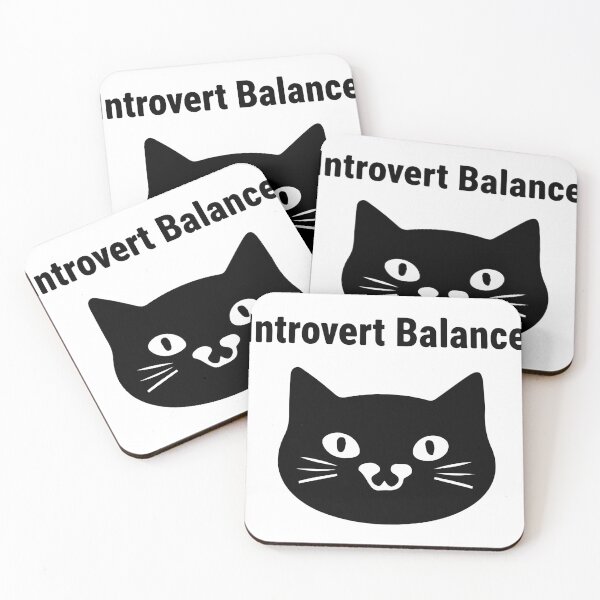 Item preview, Introvert Balance Cat Shirt – Minimalist Black Cat Icon Funny Introvert Personality Humor Design designed and sold by Design-Pro-21.