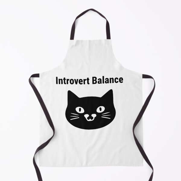 Item preview, Introvert Balance Cat Shirt – Minimalist Black Cat Icon Funny Introvert Personality Humor Design designed and sold by Design-Pro-21.