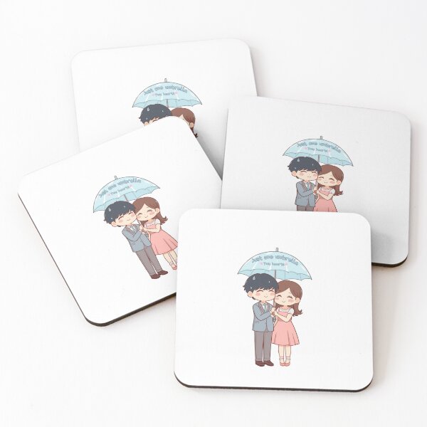 Item preview, Romantic K-Drama Couple Under Umbrella Cute Anime  designed and sold by mondesigns98.